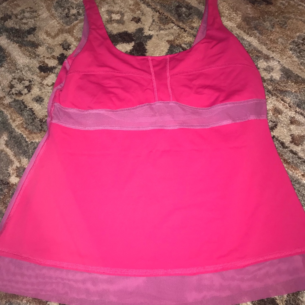 Lululemon pink workout top